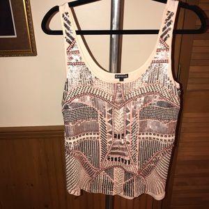 Express Women’s Sequin Sparkle Tank M (8-10)